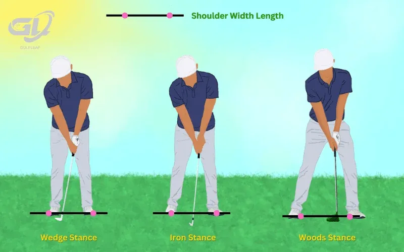Golf stance width