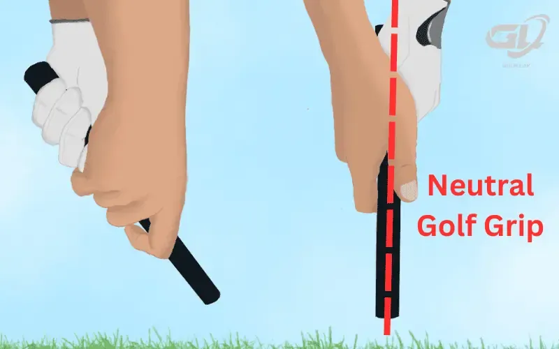 Pre-swing: Neutral golf grip